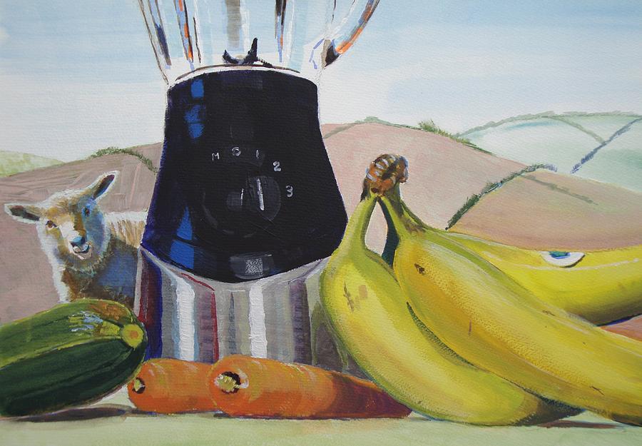 Fruit and Vegetables Painting Painting by Mike Jory