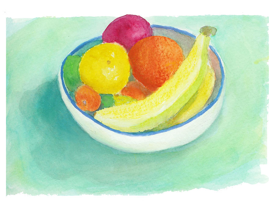Fruit Bowl Painting by C Sitton