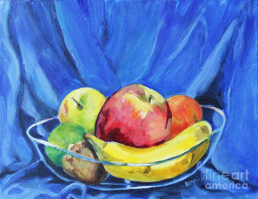 Still Life Painting - Fruit Bowl by Jan Bennicoff