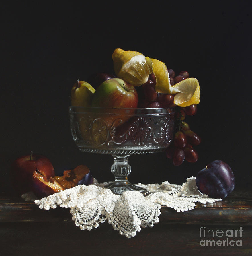 Fruit Bowl Painting by Lawrence Preston