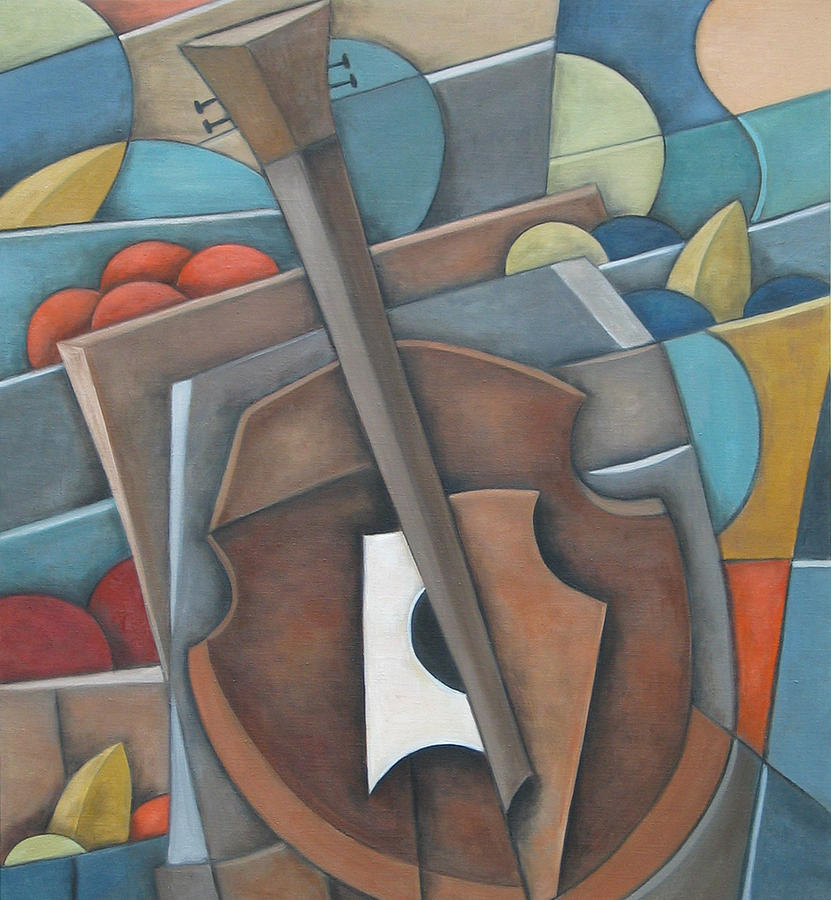 Fruit Cello Painting by Trish Toro