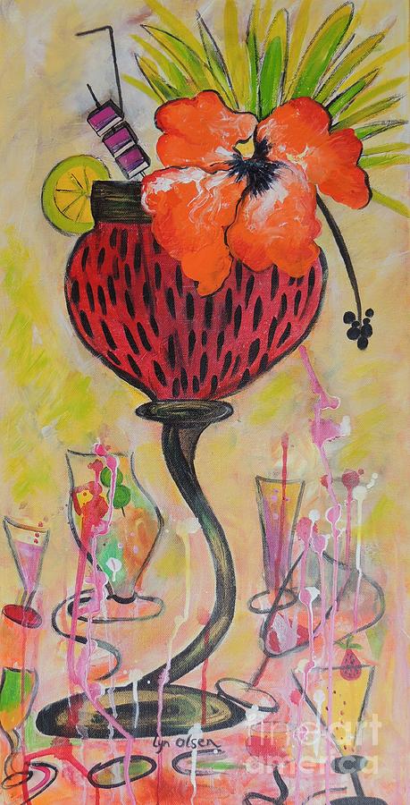 Fruit Cocktail Anyone Painting by Lyn Olsen