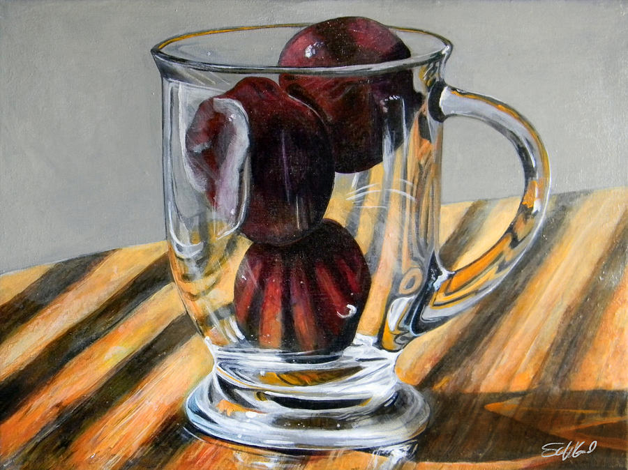 Fruit Cup Painting by Steve Goad