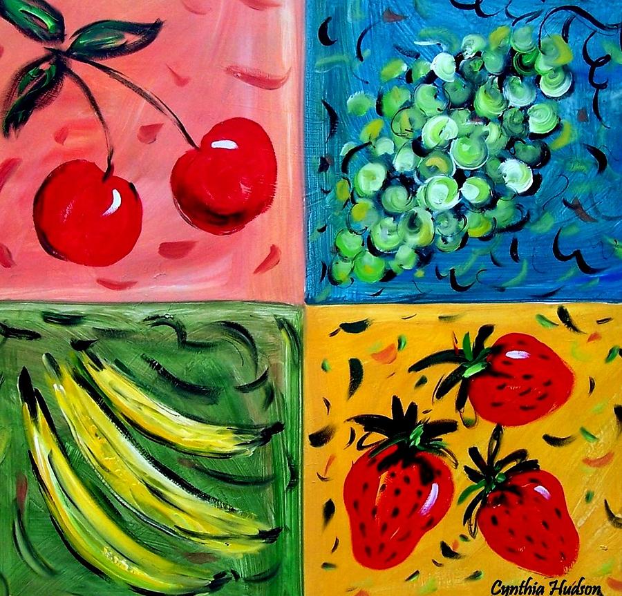 Fruit Painting by Cynthia Hudson
