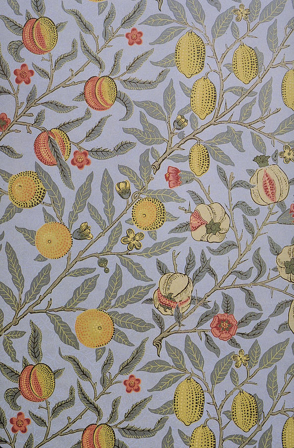 William Morris Tapestry - Textile - Fruit Design 1866 by Philip Ralley