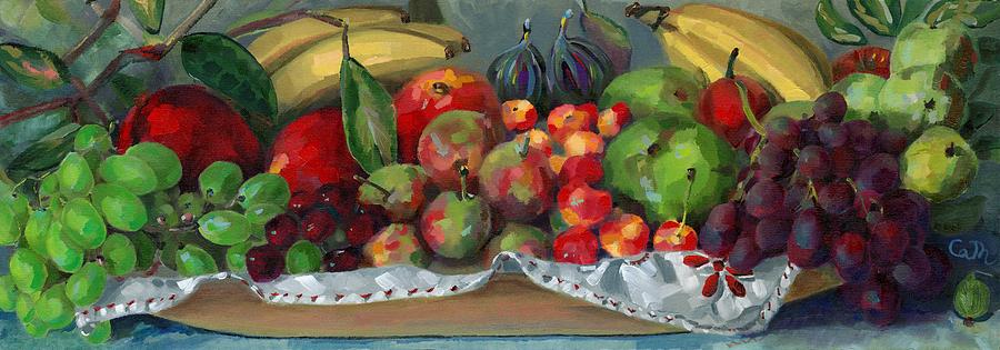 Grape Painting - Where in the World by Catherine Considine Grape Painting - Where in the World by Catherine Considine