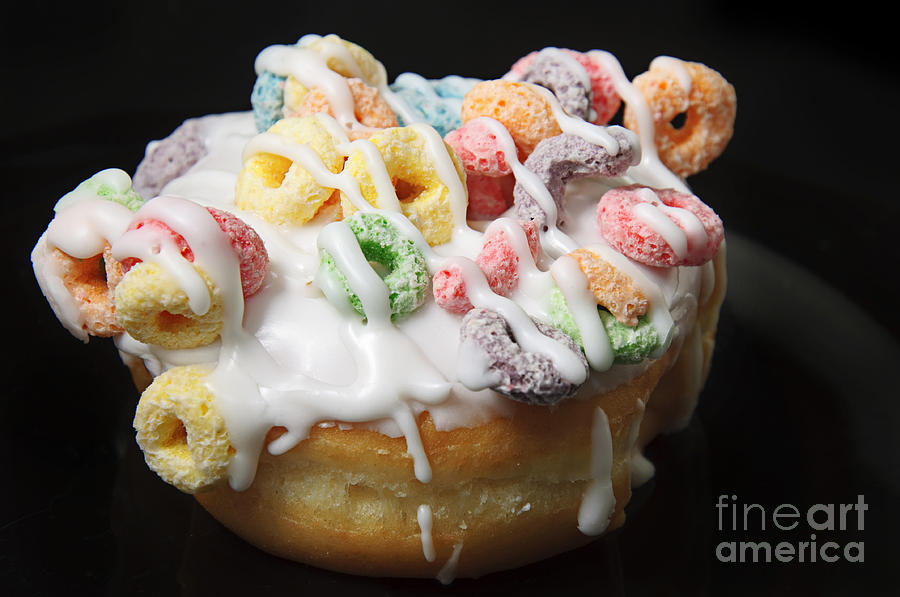 Donut Photograph - Fruit Loopy by Andee Design