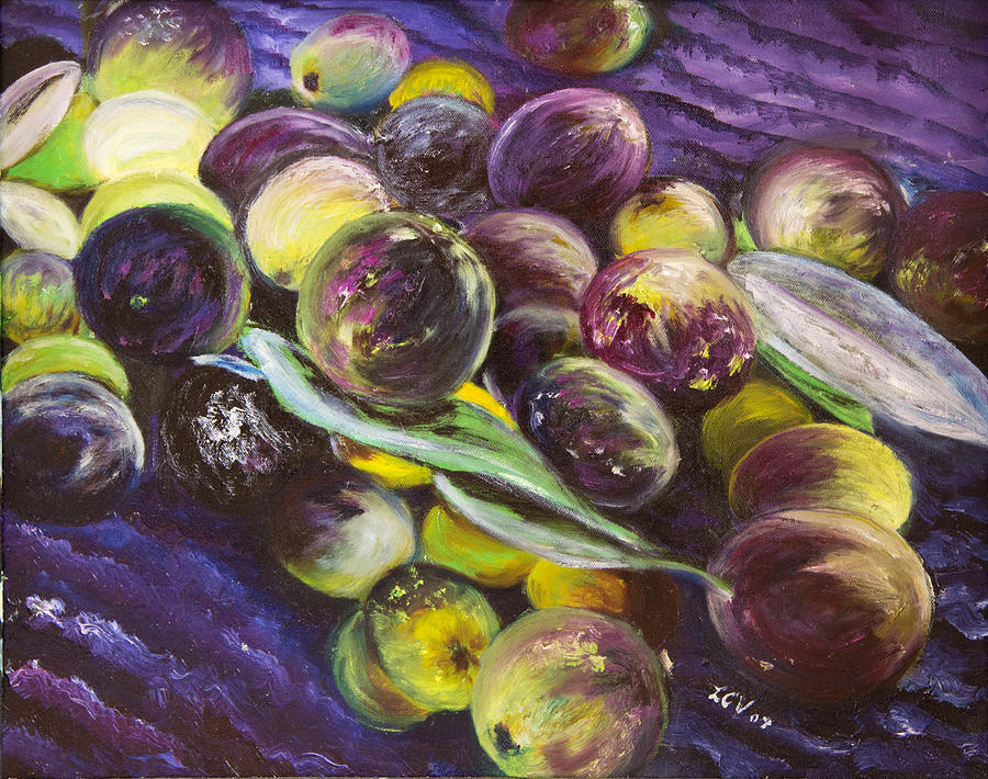 Fruit of Life Oil Painting Painting by Lucille  Valentino
