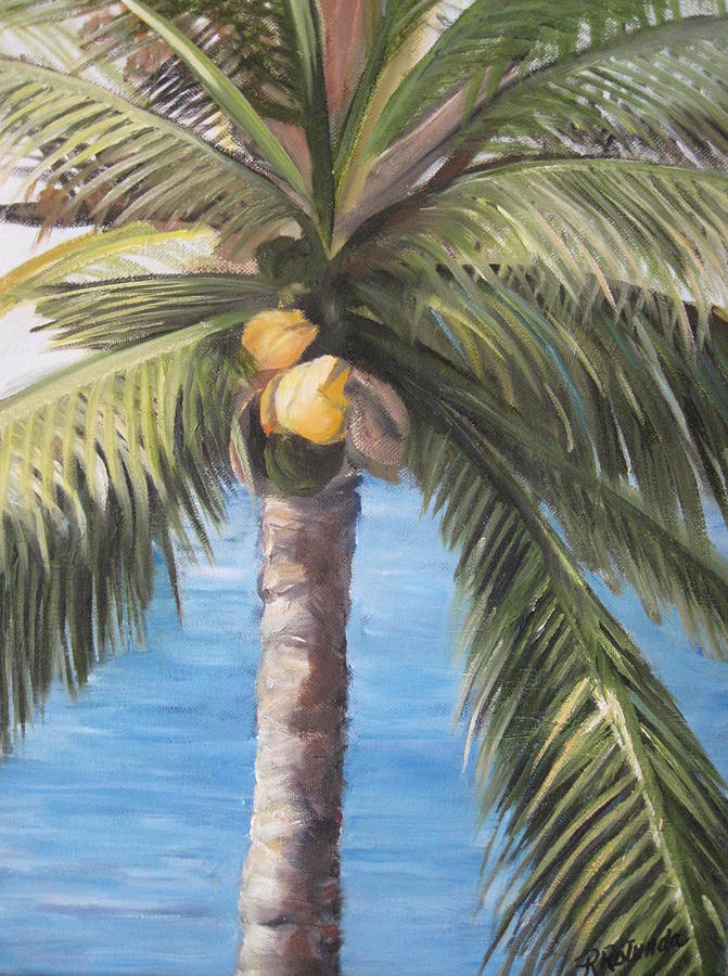 Fruit of the Palm Painting by Roberta Rotunda