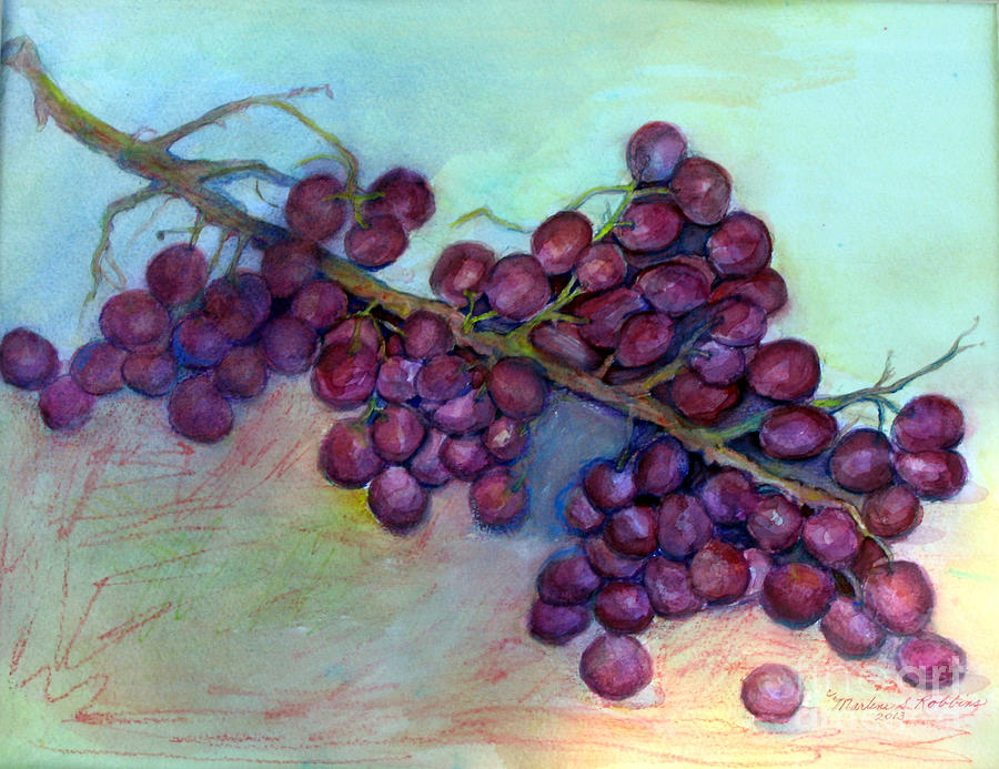 Fruit of the Vine Painting by Marlene Robbins