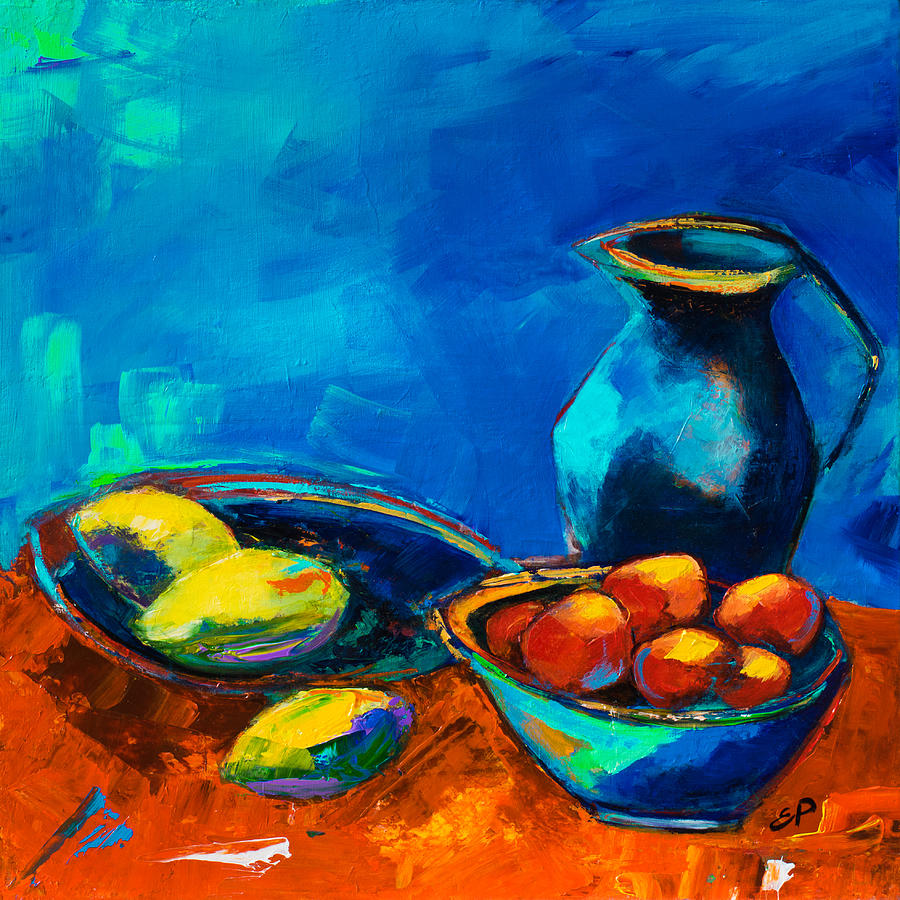 Fruit Palette Painting by Elise Palmigiani