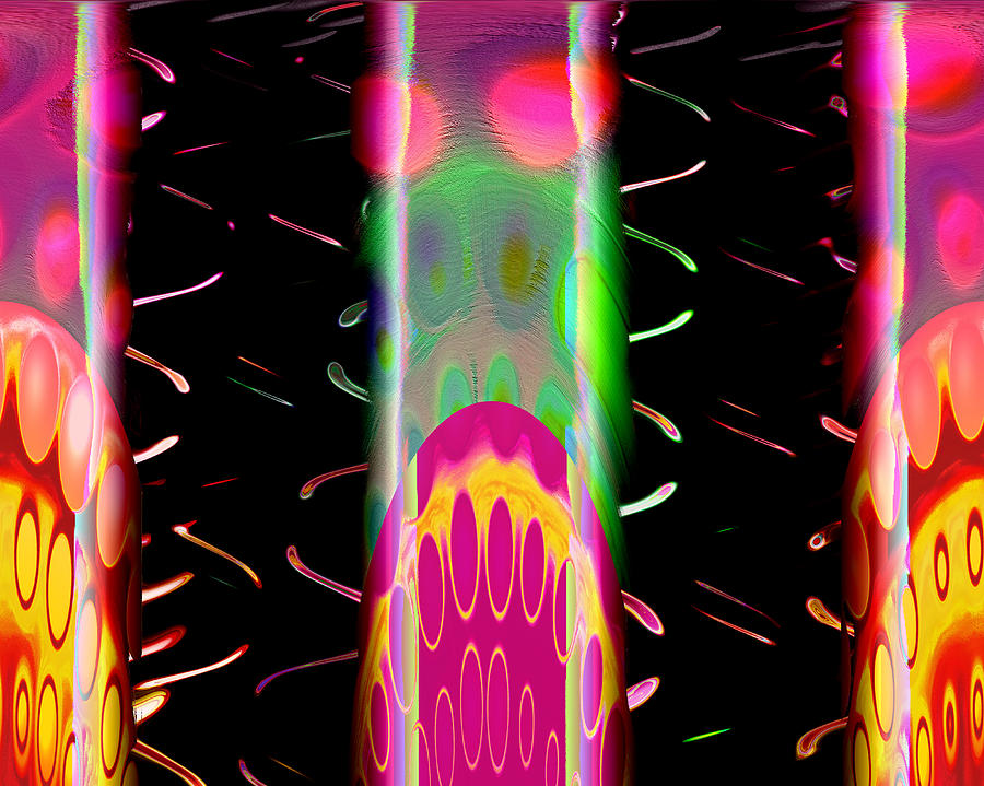 Fruit Punch In Tall Glasses Digital Art by Wendy J St Christopher