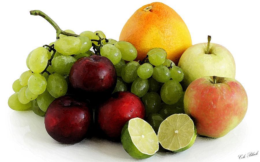 Grape Painting - Fruit Salad by Cole Black