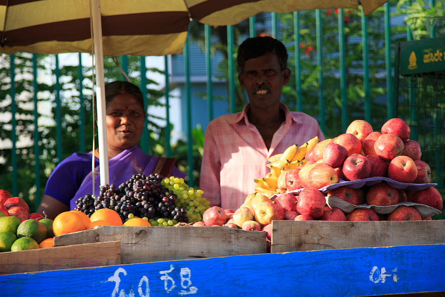 Fruit Stand - India Photograph by Matthew Onheiber
