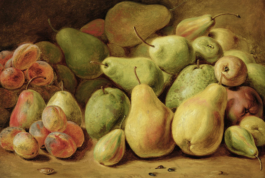 Pear Painting - Fruit Still Life by Johann Friedrich August Tischbein