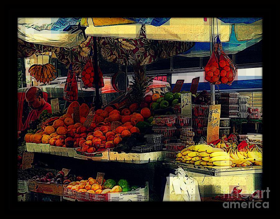 Fruit Vendor Abstract Photograph by Miriam Danar