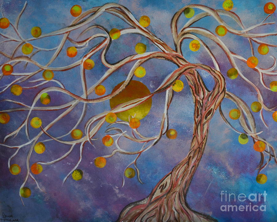 Fruited Arms Of Autumn Painting by Denise Tomasura
