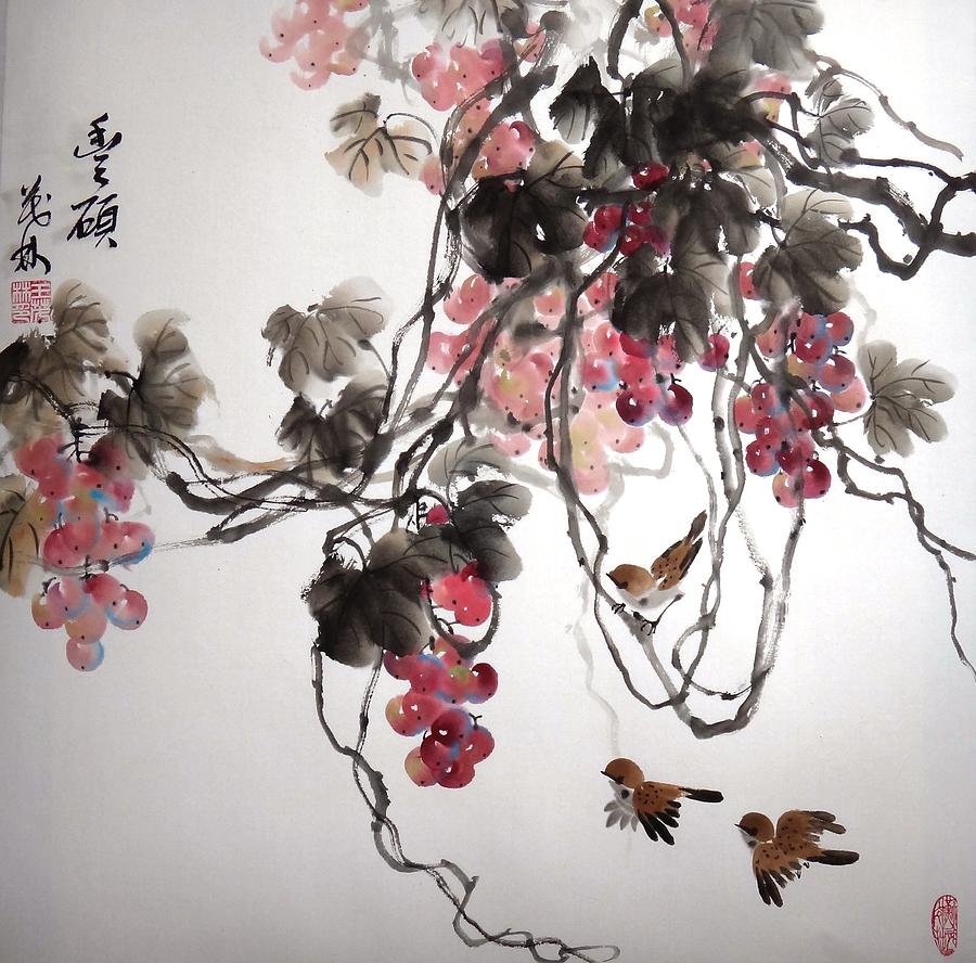 Fruitfull 2 Painting by Mao Lin Wang