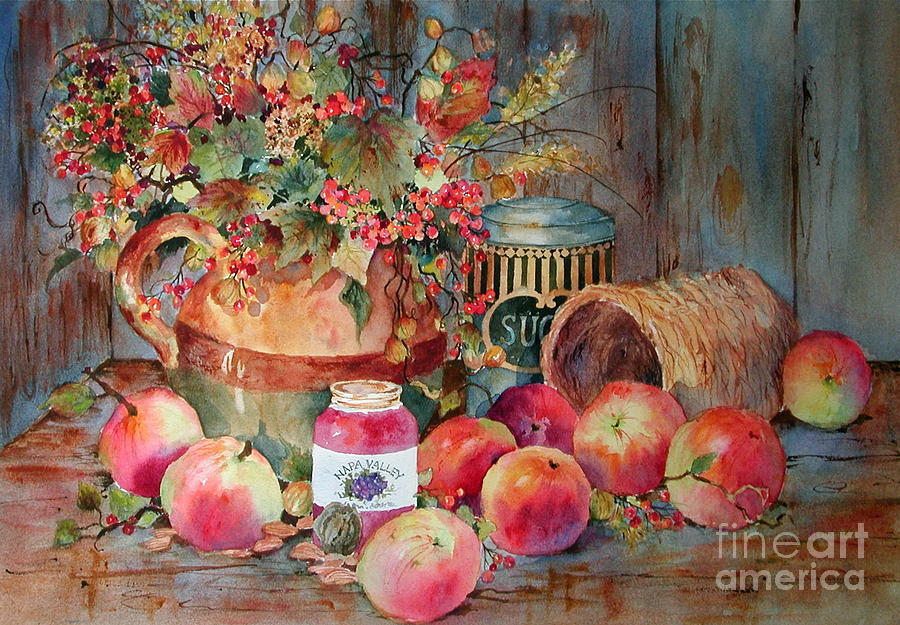 Fruits of Autumn Painting by Sherri Crabtree