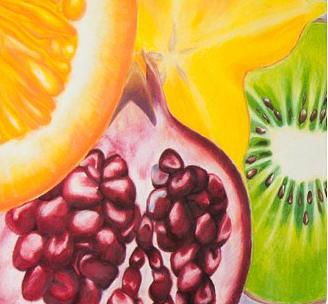 Kiwi Drawing - Fruits of Labor by Samantha Zimmermann
