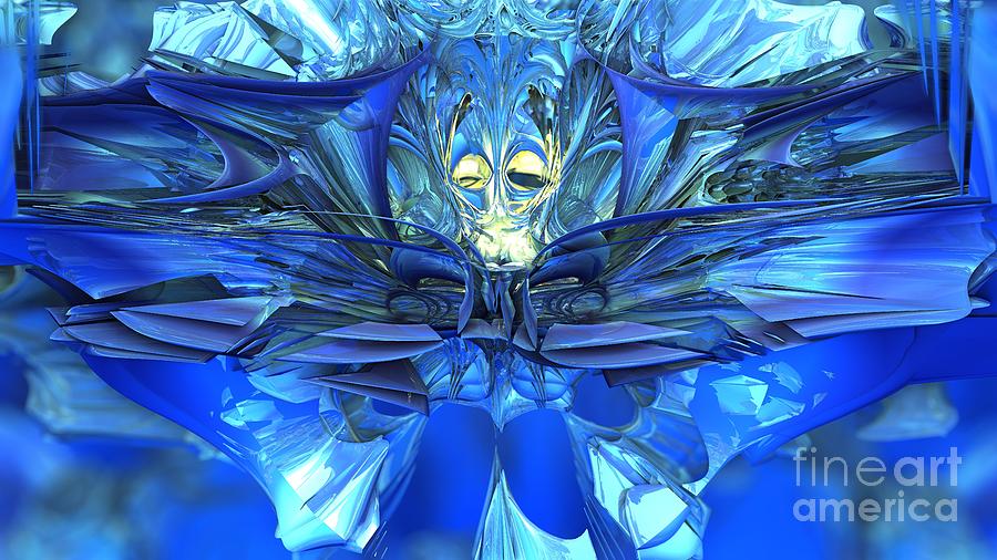 Frustrated In Blue Digital Art by Jon Munson II