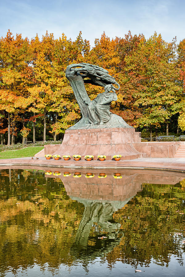 Fryderyk Chopin Statue in Warsaw Photograph by Artur Bogacki