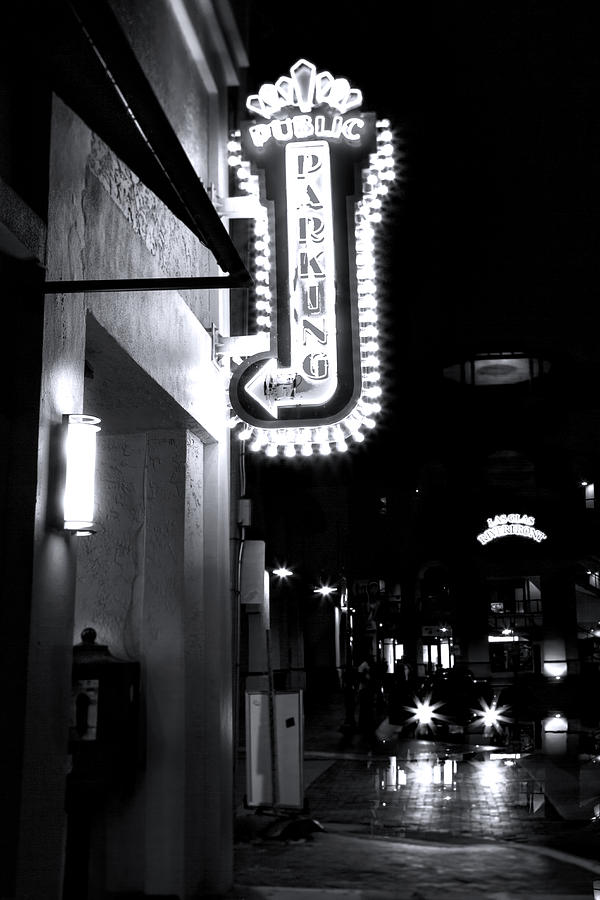 Black And White Photograph - Ft. Lauderdale Nights by Mark Andrew Thomas