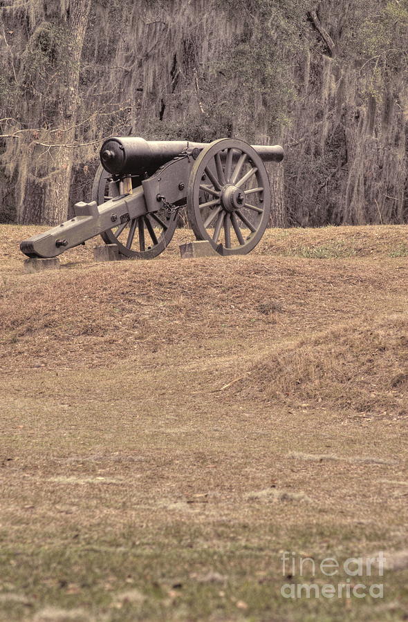 Ft. McAllister Cannon 2 view 2 Photograph by Jonathan Harper