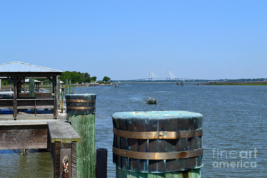 Ft Moultrie pier view Photograph by Amy Lucid