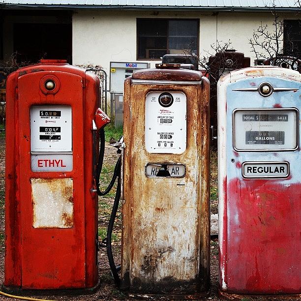 Vintage Photograph - #fuel by Kelly Hasenoehrl