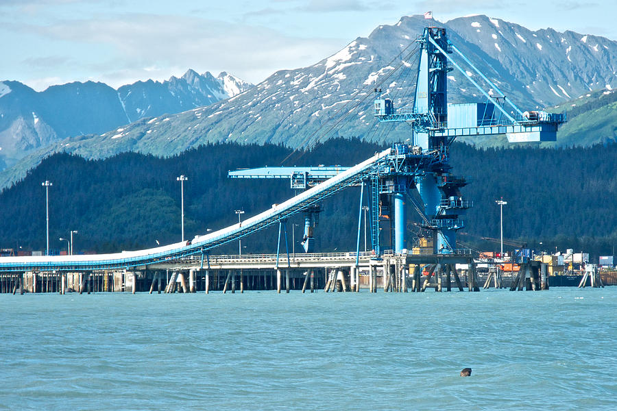 Fuel Station for Large Ships in Resurrection Bay in Seward, Alaska Photograph by Ruth Hager