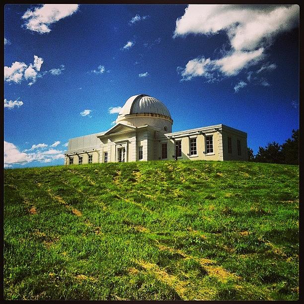 Telescope Photograph - Fuertes Observatory At Cornell by Arnab Mukherjee