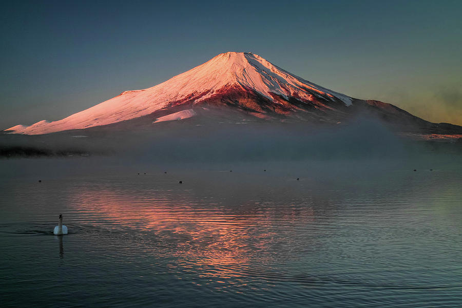 Fuji Glowing Only A Few Minutes Photograph by I Love Photo And Apple.