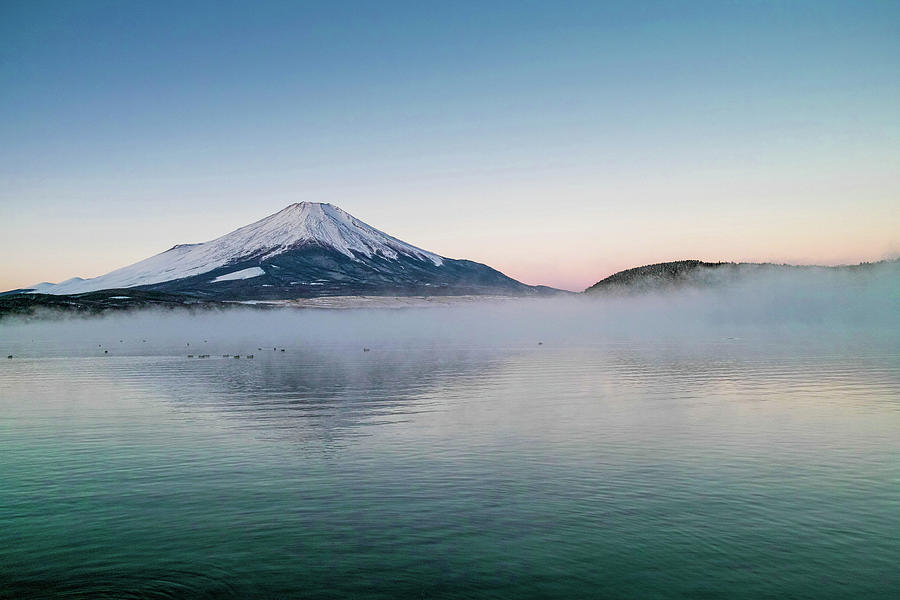Fuji In The Morning Mist Photograph by I Love Photo And Apple.