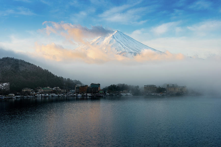 Fuji San At Kawaguchiko Photograph by Thanapol Marattana