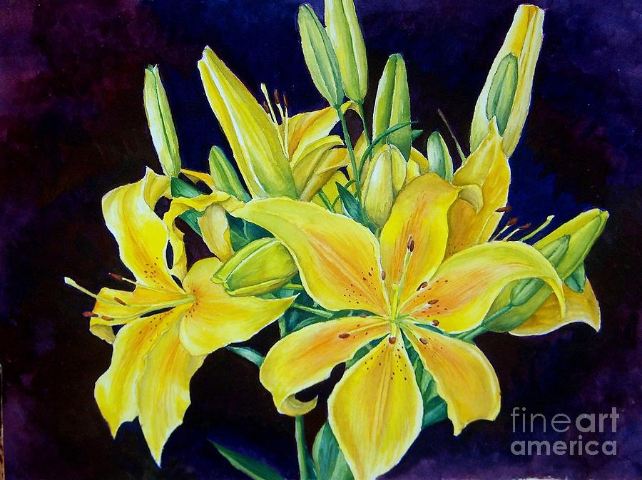 Flower Painting - Full Bloom by Donna Spadola
