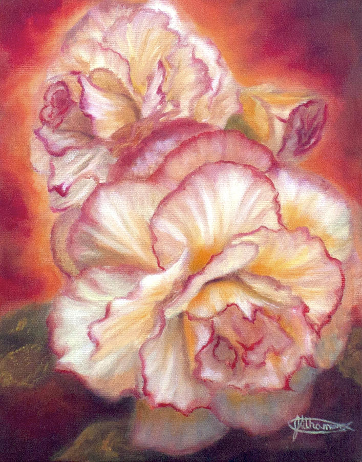 Flower Painting - Full Bloom by Jeanette Sthamann