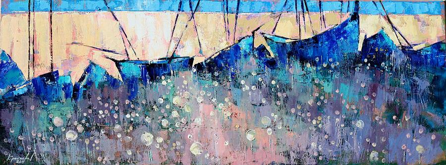 Boat Painting - Full calm by Anastasija Kraineva