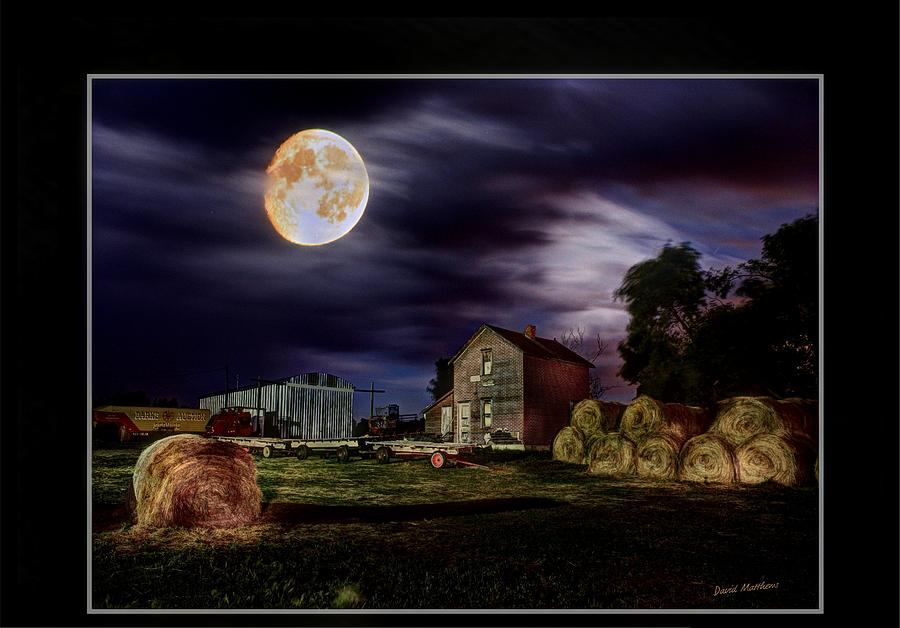 Full Farm Moon Photograph by David Matthews