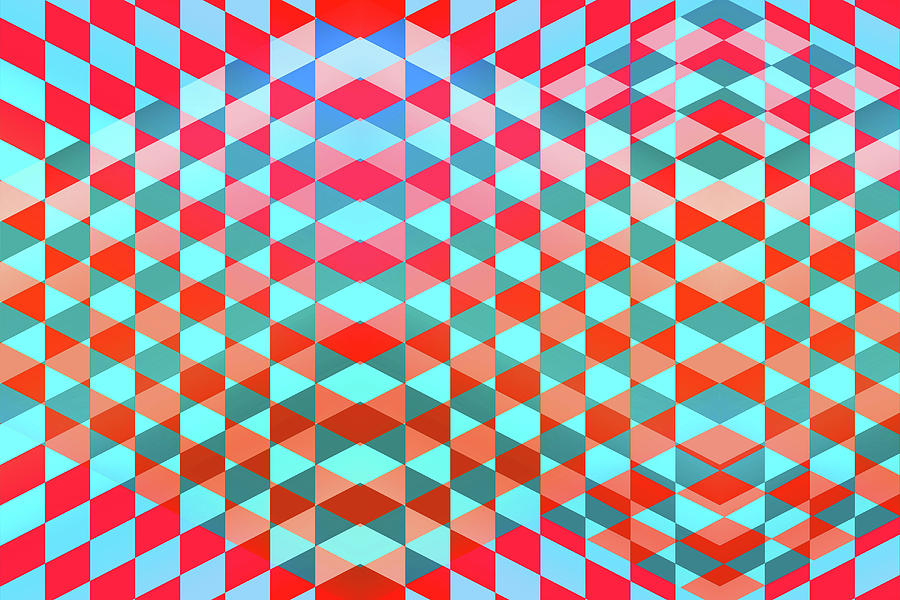 Full Frame Geometric Tile Pattern Photograph by Ikon Ikon Images