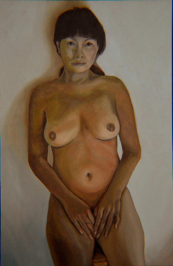 Nude Painting - Full Frontal Well Almost by Thu Nguyen