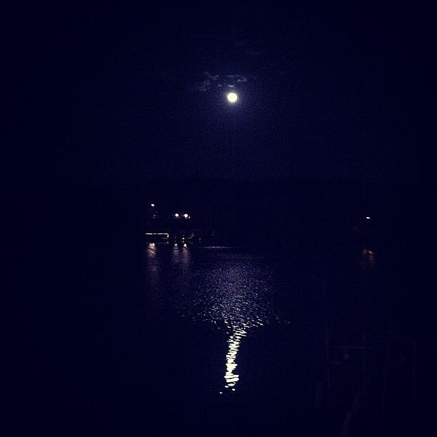 Full Moon And Shiny Water! Photograph by Pamela Burns