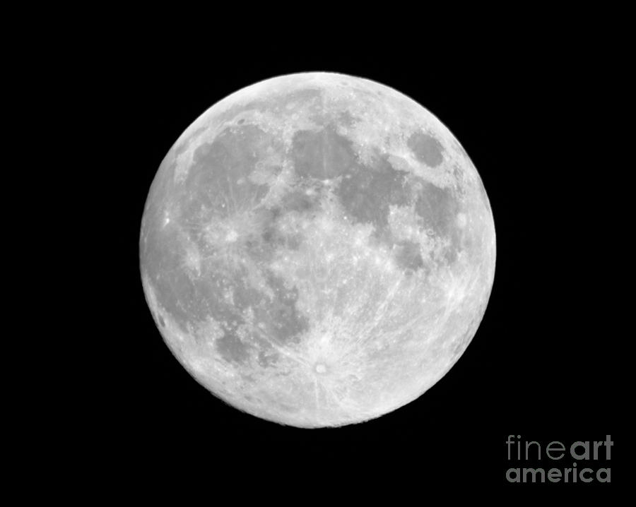 Space Photograph - Full Moon by Colin Thomson