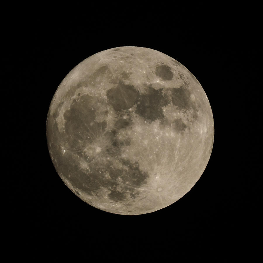 Full Moon Dec 2014 Photograph by Ernest Echols