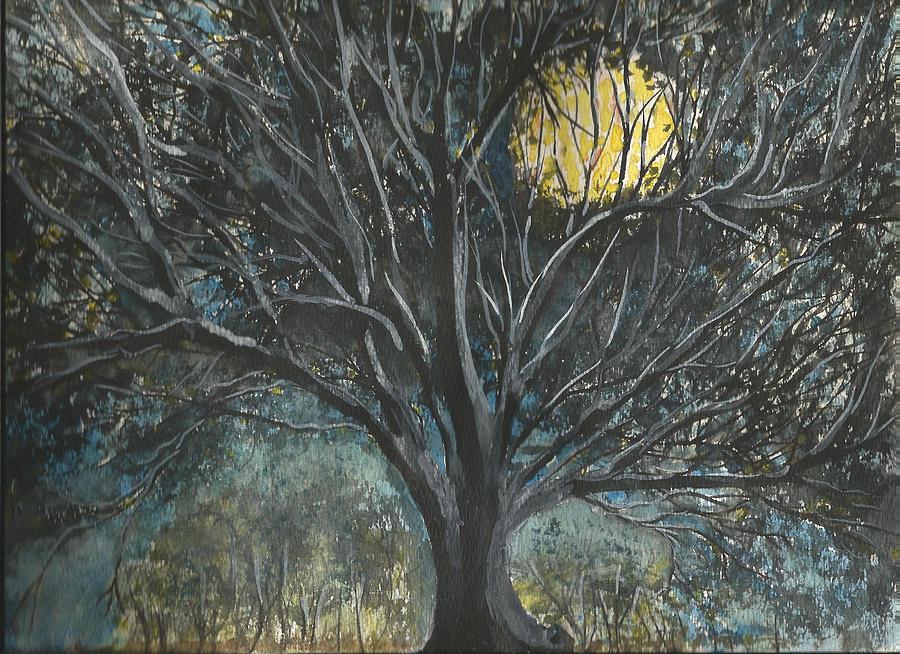 Full Moon Painting by Douglas Beatenhead