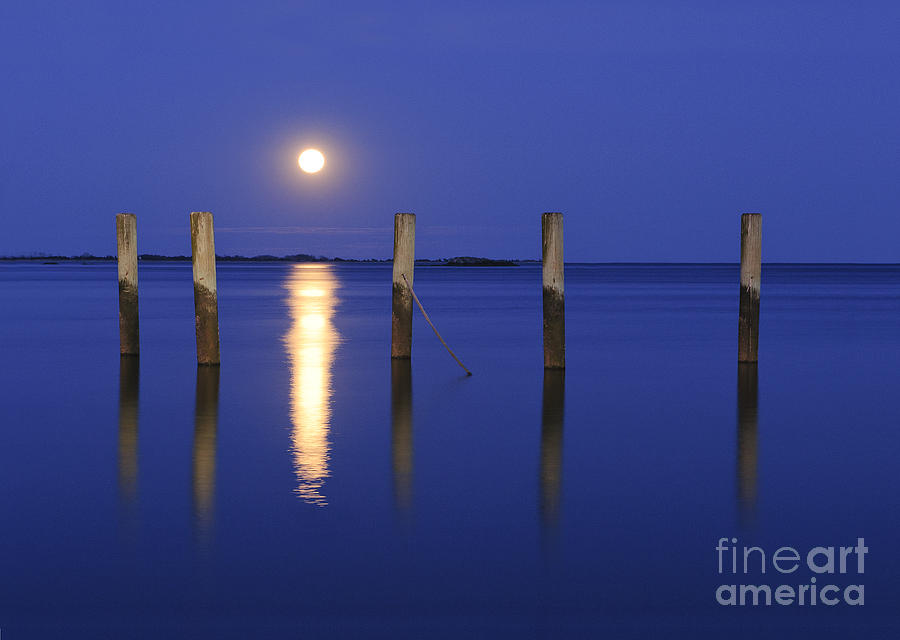 Moon Photograph - Full Moon Madison by Fran McMullen