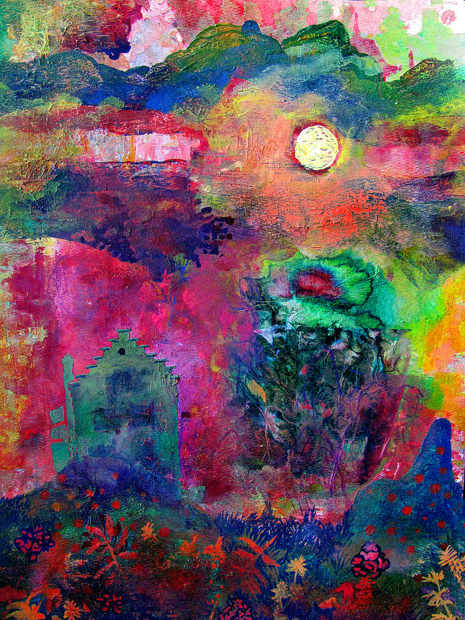 Full Moon of a Sacred Stillness Painting by James Huntley