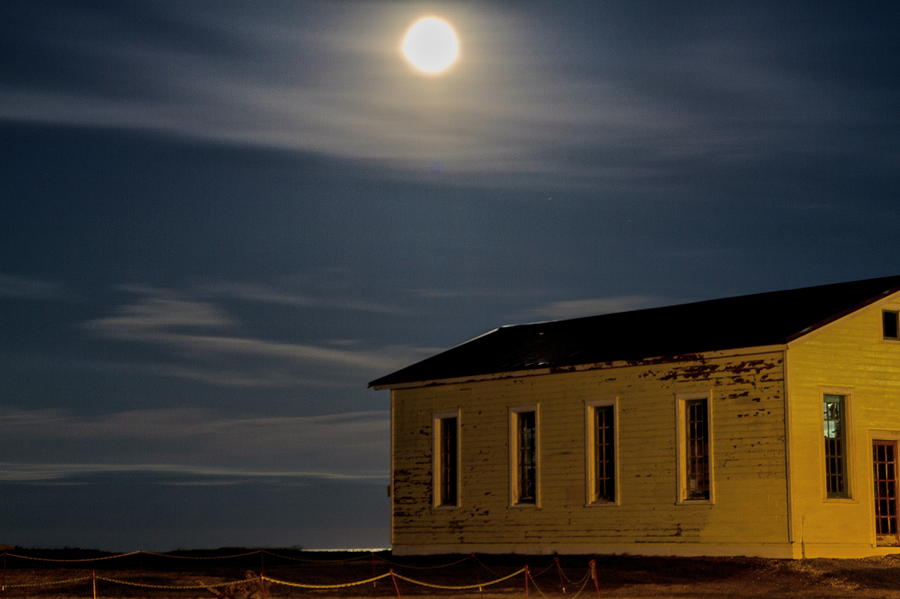 Full Moon Over Kewanee Photograph