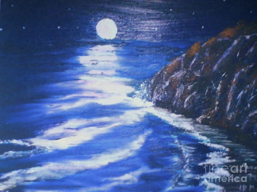 Full Moon Rising Painting by Pamela Meredith - Fine Art America