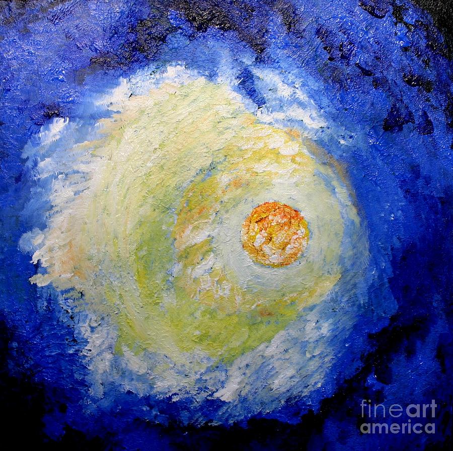 Full moon Painting by Susanne Baumann